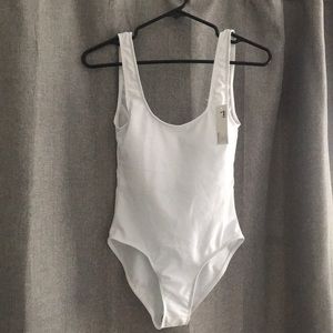 White one piece swim suit!
